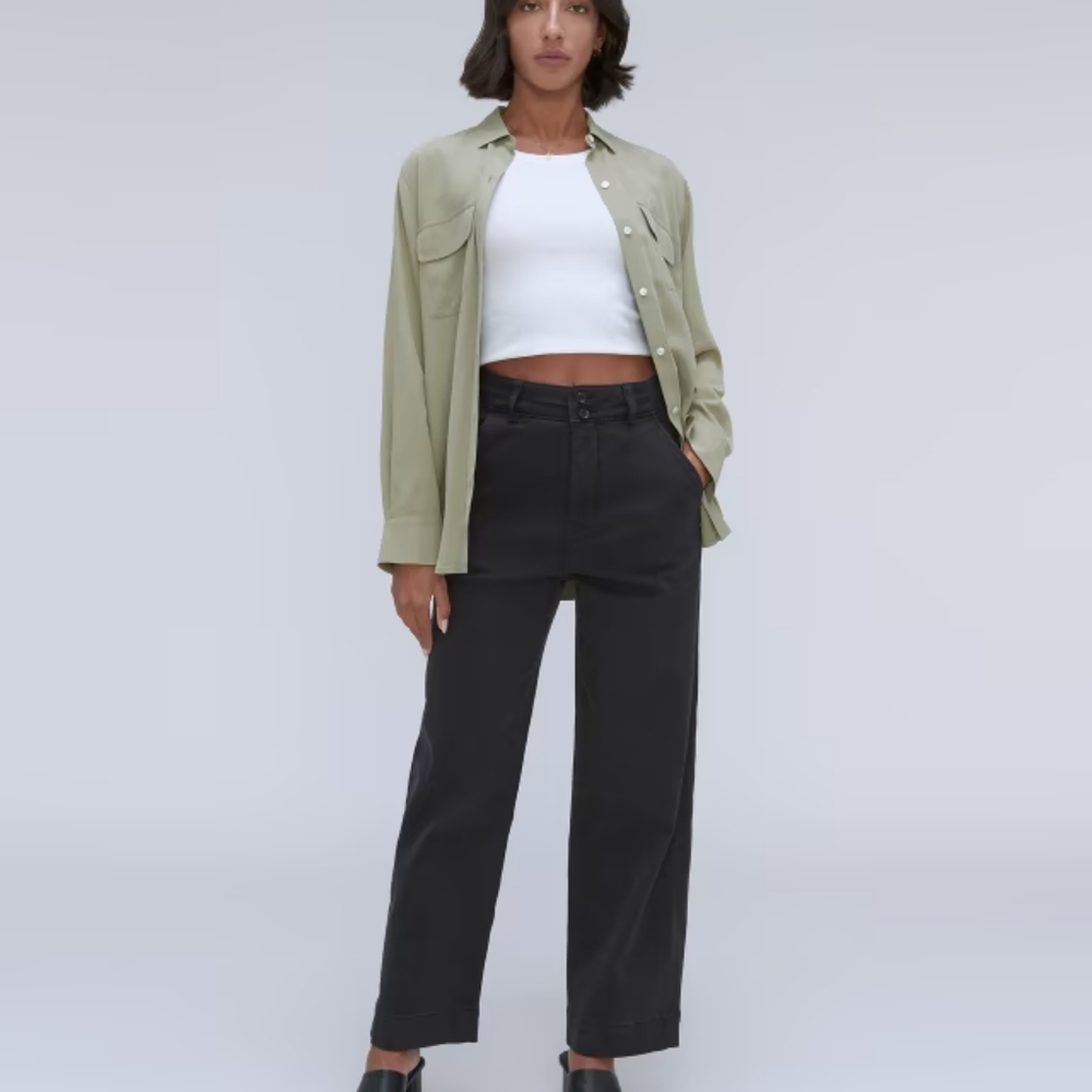 Organic wide leg pants